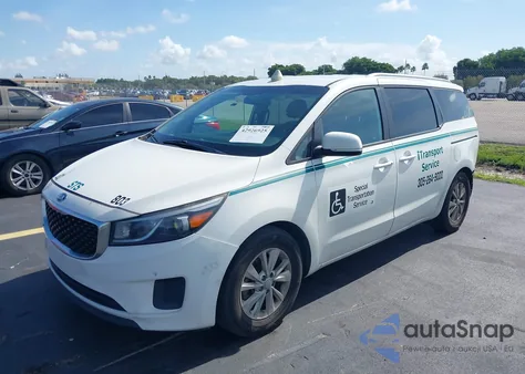 2017 Kia Sedona Lx из США, поврежденный, VIN KNDMB5C14H6331069